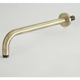 👉 Goud messing rond klassiek elizabeth Douchearm Muurbevestigd Geborsteld 34cm | 5051752867491