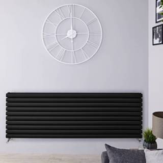 👉 Design radiatoren staal centrale verwarming zwart modern revive horizontaal Designradiator 59cm x 160cm 7,8cm 1881 Watt 5051752520624