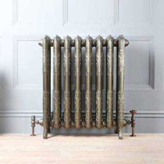 👉 Gietijzeren radiator messing gietijzer klassiek antiek charlotte Bloemenmotief 77cm Hoog | Kies de Breedte 5051752744730