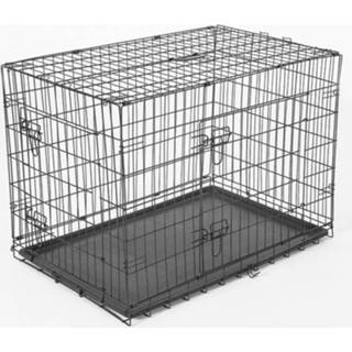 👉 Transportkooi zwart active PawHut voor honden maat M 76 x 53 57cm 6932185952086