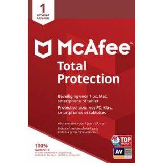 👉 McAfee Total Protection, 1 Device (Dutch / French)