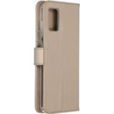 👉 Portemonnee goud kunstleer unicolor unisex Wallet Softcase Booktype voor de Samsung Galaxy A71 - 8719295293128