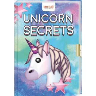 👉 Dagboek active Emoji Unicorn Secrets - met slotje 8712048311575
