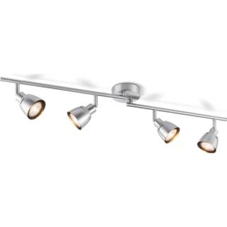 👉 Home sweet home LED opbouwspot Aka 4 lichts ↔ 80,5 cm - mat staal