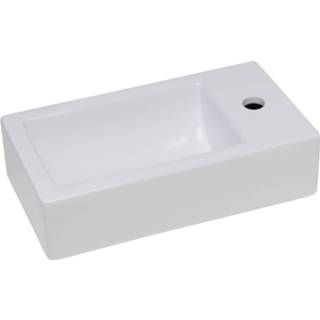 👉 Fontein wit keramiek rechthoekig Mueller Apa rechts 460x260x110 7432030449499