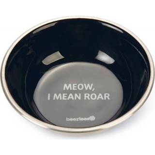 👉 Drinkbak zwart Beeztees Roar kat - Voer en 13 x 3 cm 350 ml 8712695179788