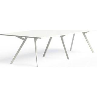 👉 Tafel melamine wit Bridge Recht 320 x 160 - Rechte poot 1458721202620