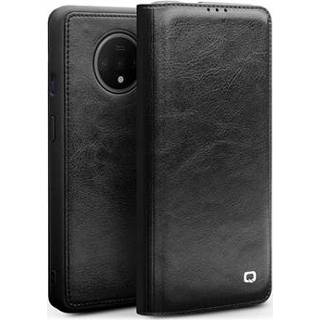 👉 Flip hoesje zwart leer Qialino Classic Oneplus 7T Leren - 5712579997388