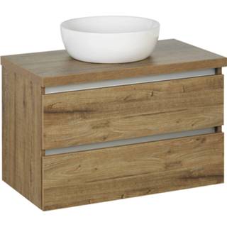 👉 Badmeubelset aluminium active Ben Limara met waskom 80cm sherwood/aluminium