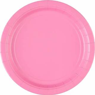 👉 Bord roze active Lichtroze Borden 23cm 8 stuks