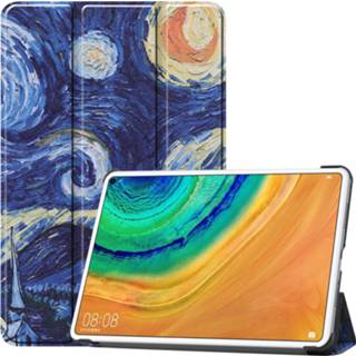 👉 Sterrenhemel Huawei MatePad Pro 10.8 hoes - Tri-Fold Book Case