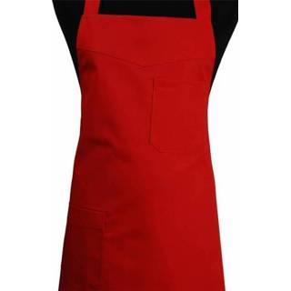👉 Keukenschort rood uni 2 steekzakken 8719128234786