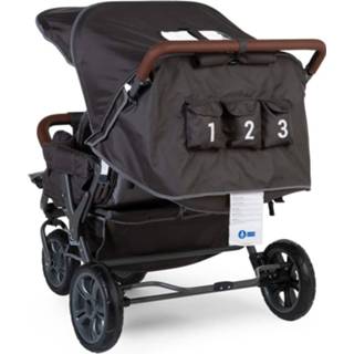 👉 Baby grijs antraciet CHILDHOME Drielingbuggy 5420007156299