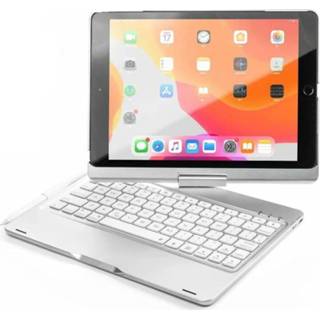 👉 Toetsenbord zilver active IPad 2019 10.2 draaibare case 8719874799850