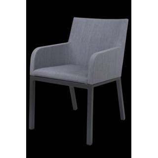 👉 Dining stoel aluminium grijs Decan textileen mat royal grey 2900071312010
