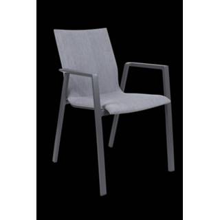 👉 Dining stoel aluminium grijs Fubar mat royal grey 2900071311013
