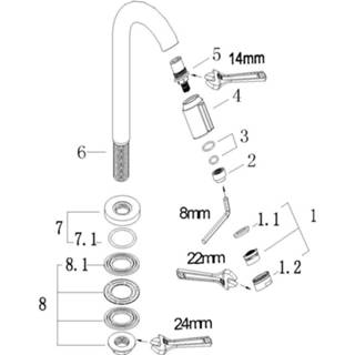 👉 Toilet kraan messing active Wiesbaden Victoria luxe toiletkraan 1/2'' | Geborsteld 8719956083716
