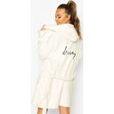 👉 Dreamy Embroidered Fluffy bathrobe/robe, Cream