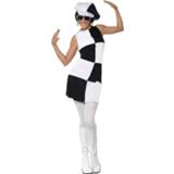 👉 Partyjurk zwart wit active vrouwen Party jurk voor dames in het geblokt 5020570211427
