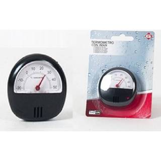 👉 Thermometer zwart active met Magneet 5,6 x 2 cm 8430540819251