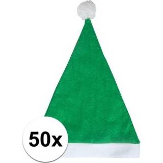 👉 Kerst muts active groene 50x budget kerstmuts voor volwassenen