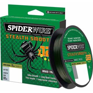 👉 Donkergroen groen SpiderWire Stealth Smooth 12 Braid - Moss Green 0.09mm 7.5kg 150m