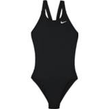 👉 Badpak extra large zwart meisjes Nike Girl's Solid Fast Back One Piece Swimsuit - Badpakken 5057764716857