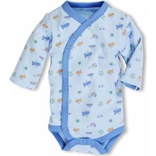 👉 Rompertje blauw elastaan 56 Schnizler romper Wrap Body Blue junior maat 4010952410136