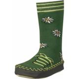 👉 Huisslof groen blauw Playshoes huissloffen Edelweiß junior groen/blauw maat 27/30