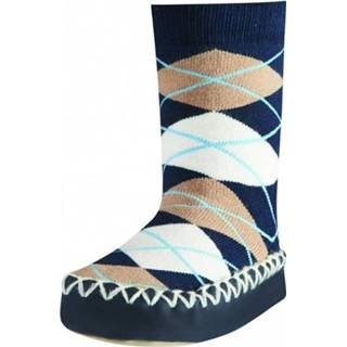 👉 Huisslof blauw jongens Playshoes huissloffen Karo ruiten maat 27/30