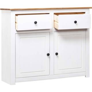 👉 Dressoir wit grenenhout active Panama Range 93x40x80 cm massief 8719883682686