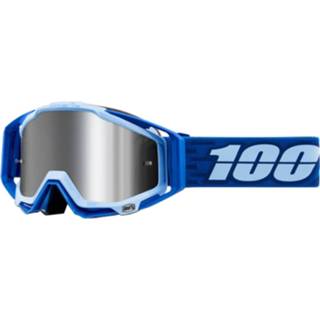 👉 Lens One Size blauw 100% Racecraft Plus Goggles Mirror - Fietsbrillen
