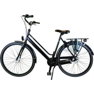 👉 Stads fiets vrouwen zwart Altego Stadsfiets Brighton Nexus 3 Dames Mat 57cm