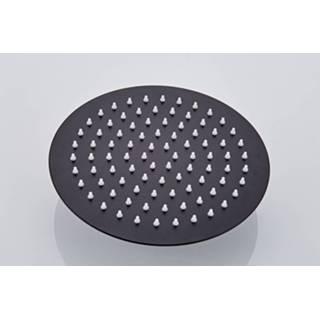 👉 Hoofddouche zwart mat Ronde Boss & Wessing Exclusive Extra Dun 20 cm 8719304703655