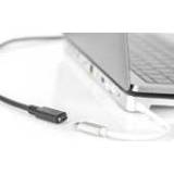 👉 Mannen vrouwen zwart Digitus AK-300210-007-S USB-kabel 0,7 m USB C Mannelijk Vrouwelijk 4016032451129