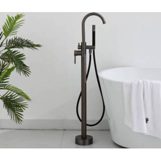 👉 Vrijstaande badkraan zwarte gunmetal Boss & Wessing Exclusive Pro Mat Handdouche 8719304704355