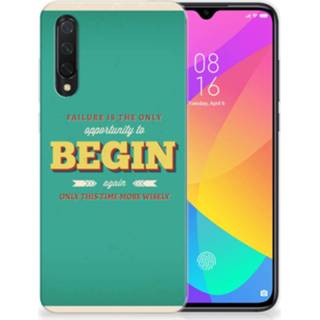 👉 Siliconen hoesje Xiaomi Mi 9 Lite met naam Quote Begin 8720215241549