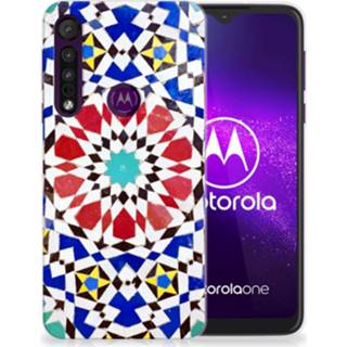 👉 Siliconen hoesje Motorola One Macro TPU MozaÃ¯ek 8720215429176