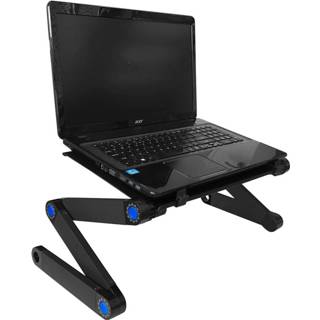 👉 Laptoptafel zwart Verstelbare bed / bank - Laptopstandaard Wendbaar Zwar 8715342012100