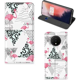 👉 OnePlus 7T Hoesje maken Flamingo Triangle 8720215951981