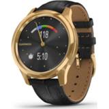 👉 Zwart goud leder Garmin Vivomove Luxe 42mm met 753759234522