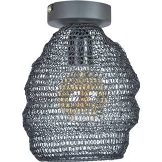 Plafondlamp zwart Mesh 15 cm 8719325171457