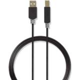 👉 Antraciet active mannen USB 2.0 Kabel Mannelijk 2m 5412810263455