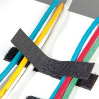 👉 Kabelklem zwart active VELCRO® Brand Fasteners Dubbele Hersluitbare Zelfklevend