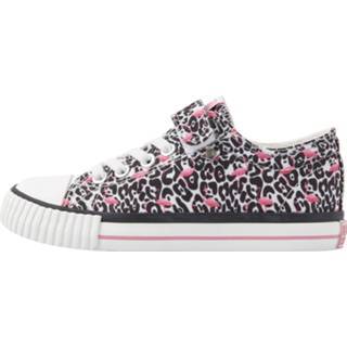 👉 Lage sneakers polyester 28 vrouwen roze meisjes MASTER LO flamingo panterprint - maat