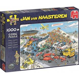 👉 Puzzel nederlands legpuzzels Jan van Haasteren - Formule 1, De Start (1000 stukjes) 8710126190937
