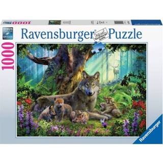 👉 Puzzel nederlands legpuzzels Familie Wolf in het Bos (1000 stukjes) 4005556159871