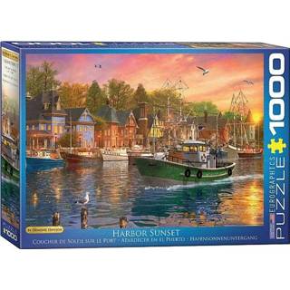 👉 Puzzel engels legpuzzels Harbor Sunset - Dominic Davison (1000 stukjes) 628136609692