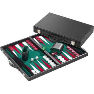 👉 Groen groot nederlands backgammon Koffer - Standaard 4014156017221