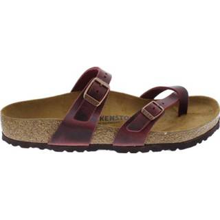 👉 Damesschoenen rood vrouwen leather Birkenstock Mayari zinfandel regular oiled 4039854378962 4039854378924 4039854378764